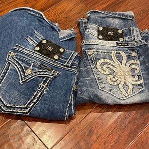 2 pair of miss me jeans size 28/32